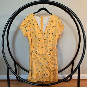 Yellow Wrap Sundress